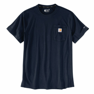 Carhartt Force Relaxed Fit Short-Sleeve Navy Pocket T-Shirt